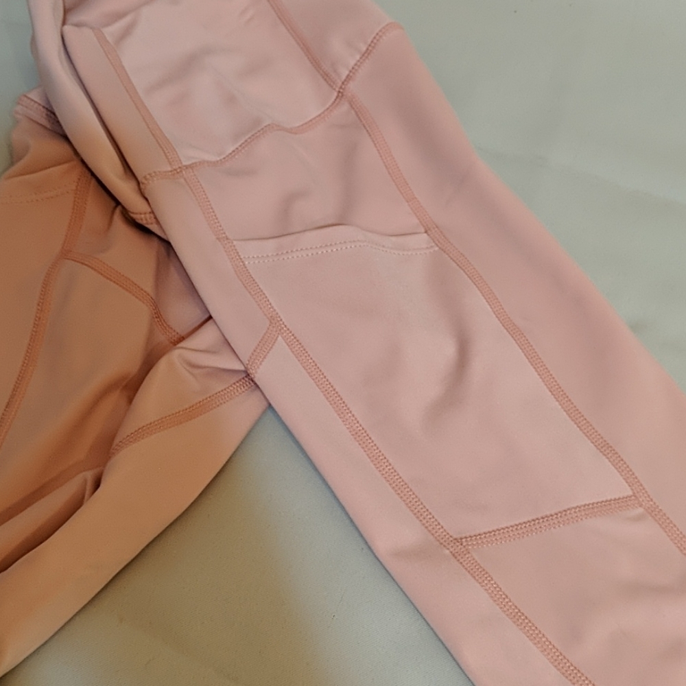 HM high-waisted peach leggings NWOT - Picture 5 of 8